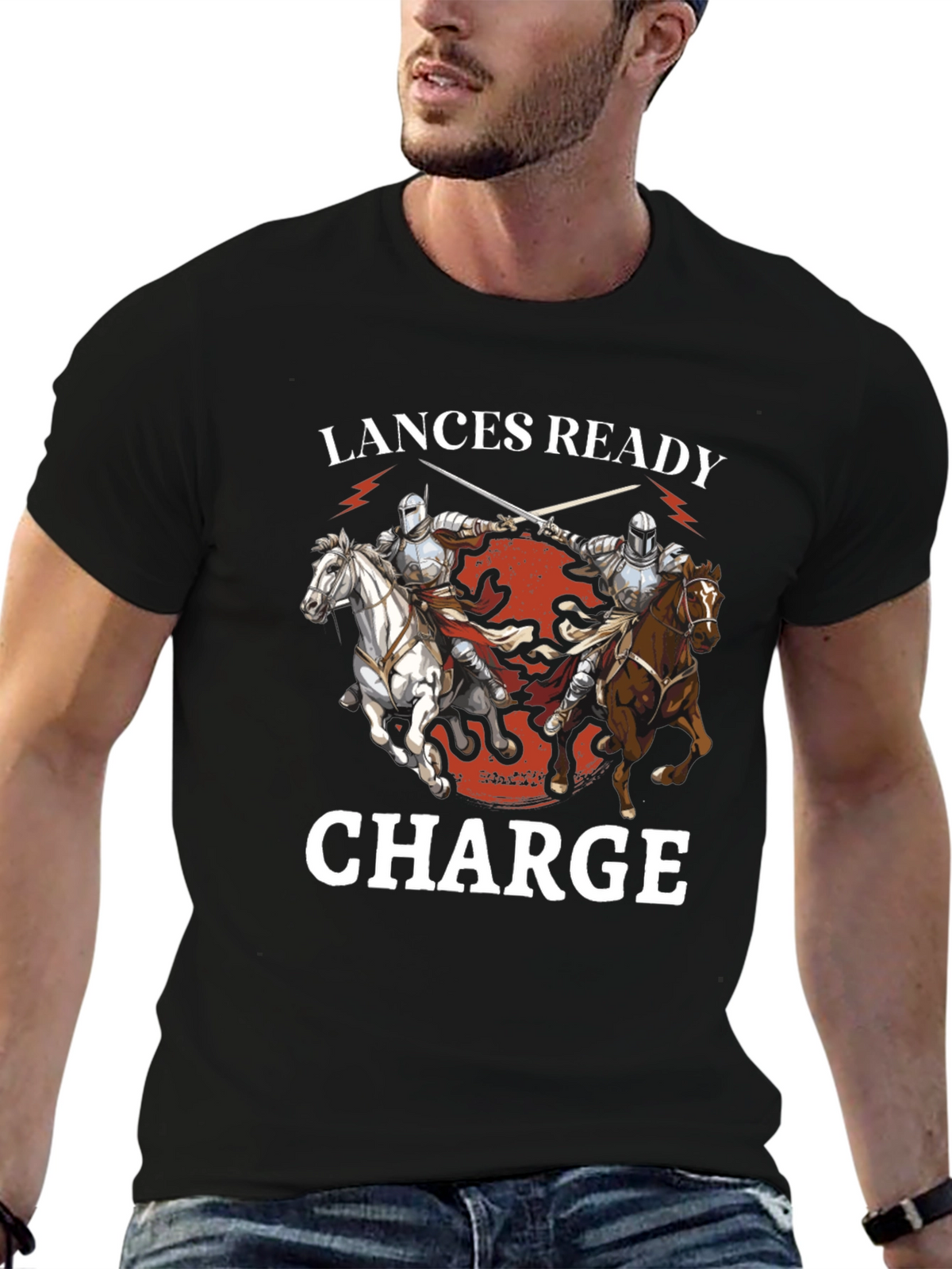 Lances Ready Charge Knight T-Shirt