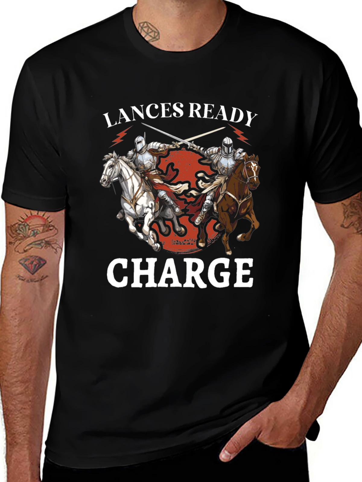 Lances Ready Charge Knight T-Shirt