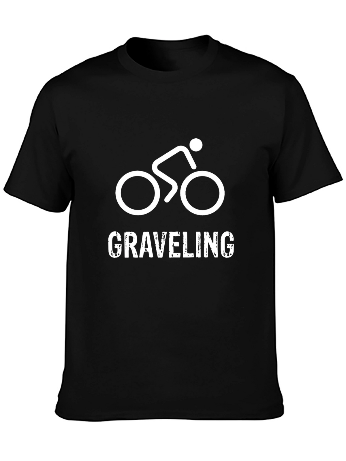 Graveling Black T-Shirt Cycling Tee