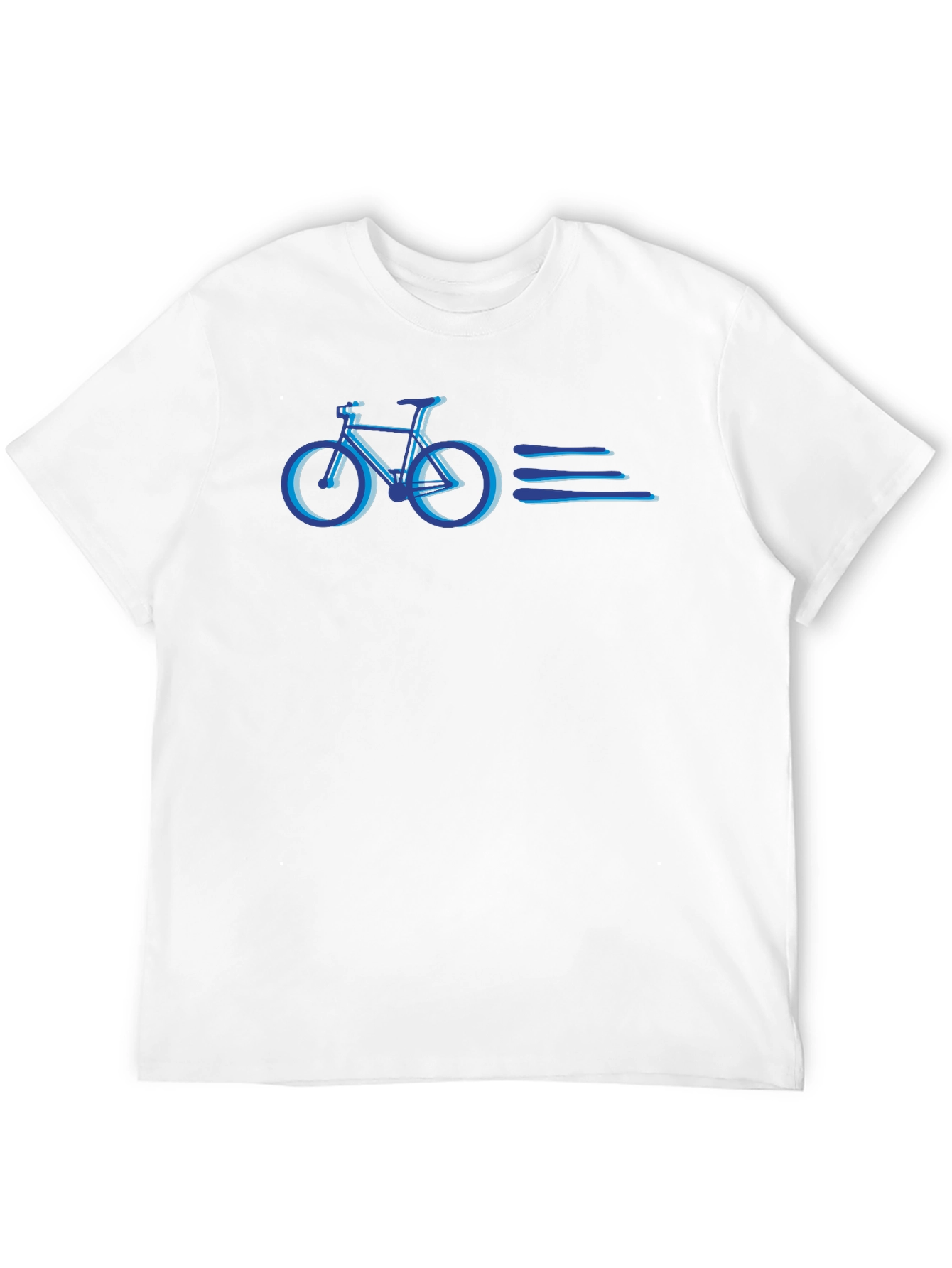 Blue Bicycle Graphic Tee - Stylish Comfort