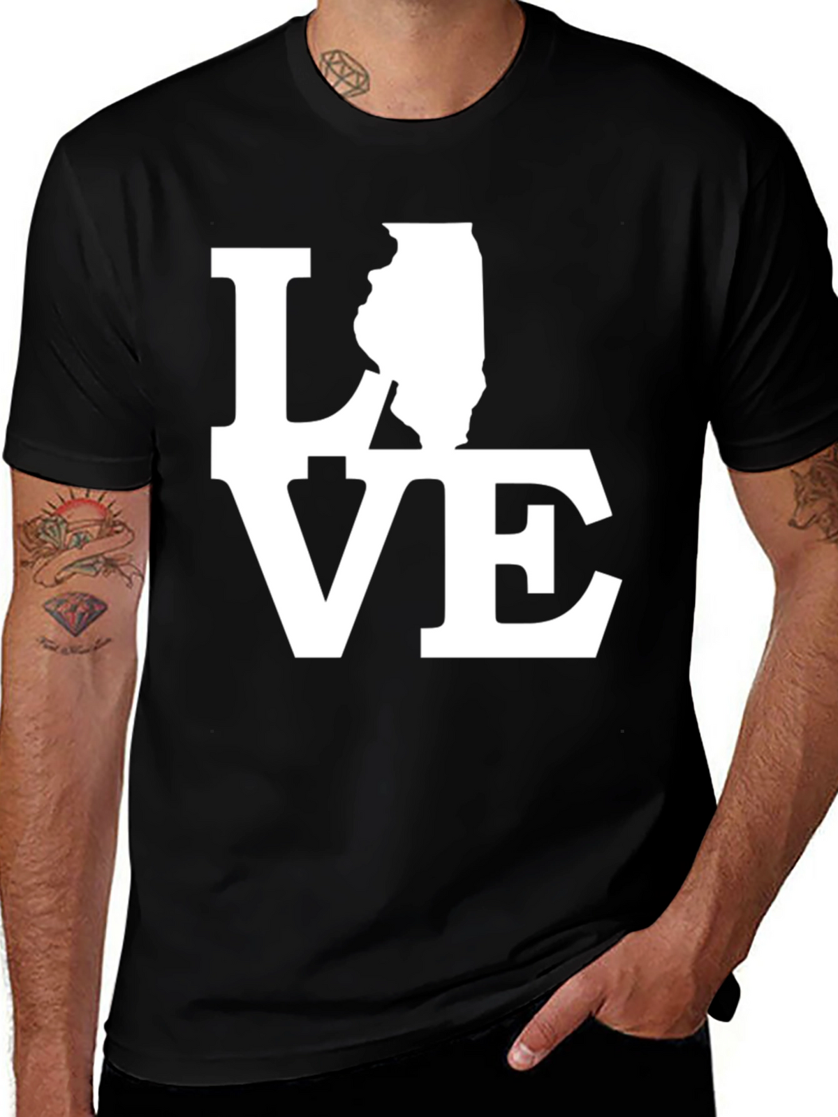 Illinois State Love Graphic T-Shirt