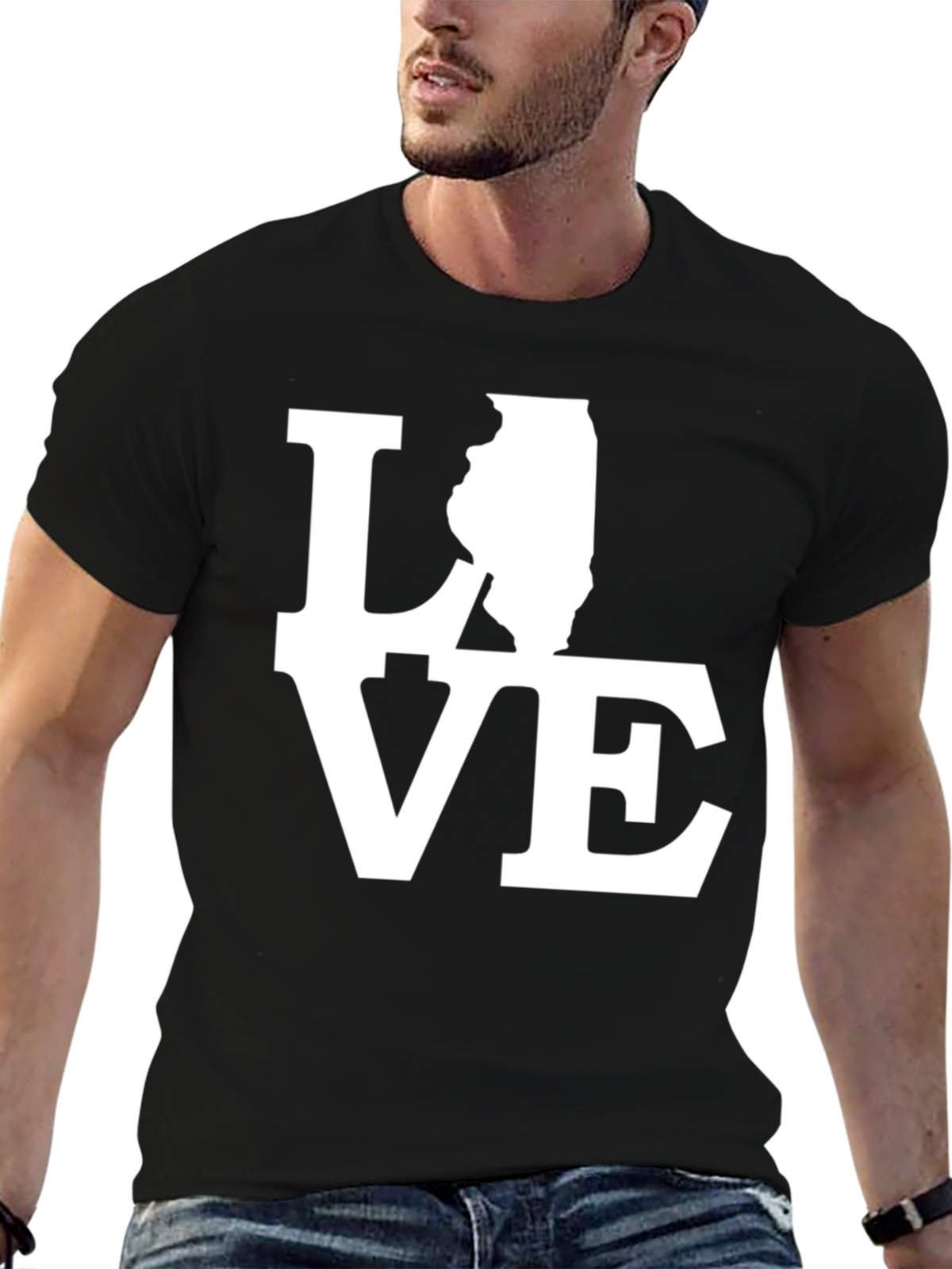 Illinois State Love Graphic T-Shirt