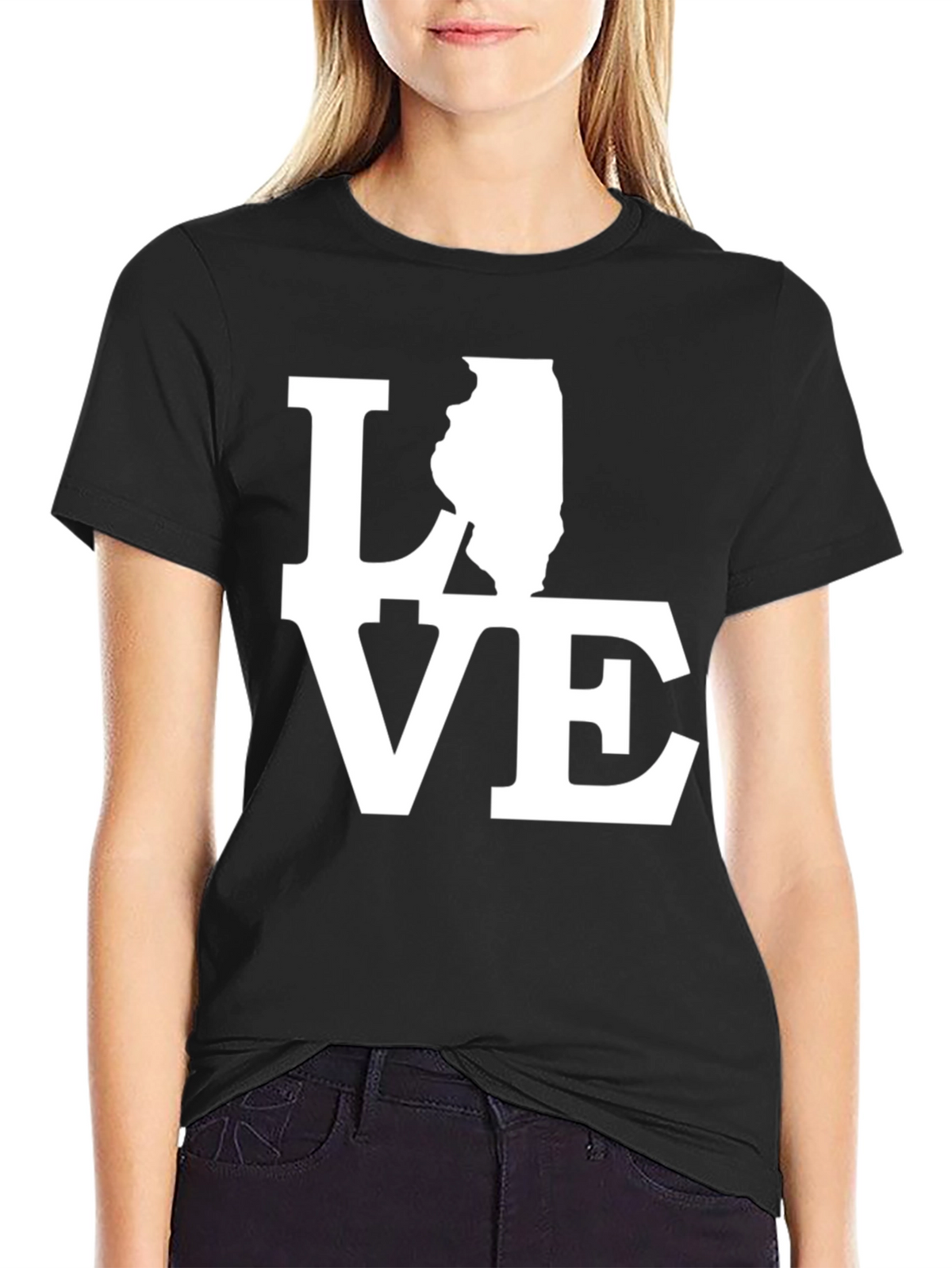 Illinois State Love Graphic T-Shirt