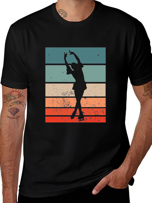 Retro Ice Skater Graphic T-Shirt