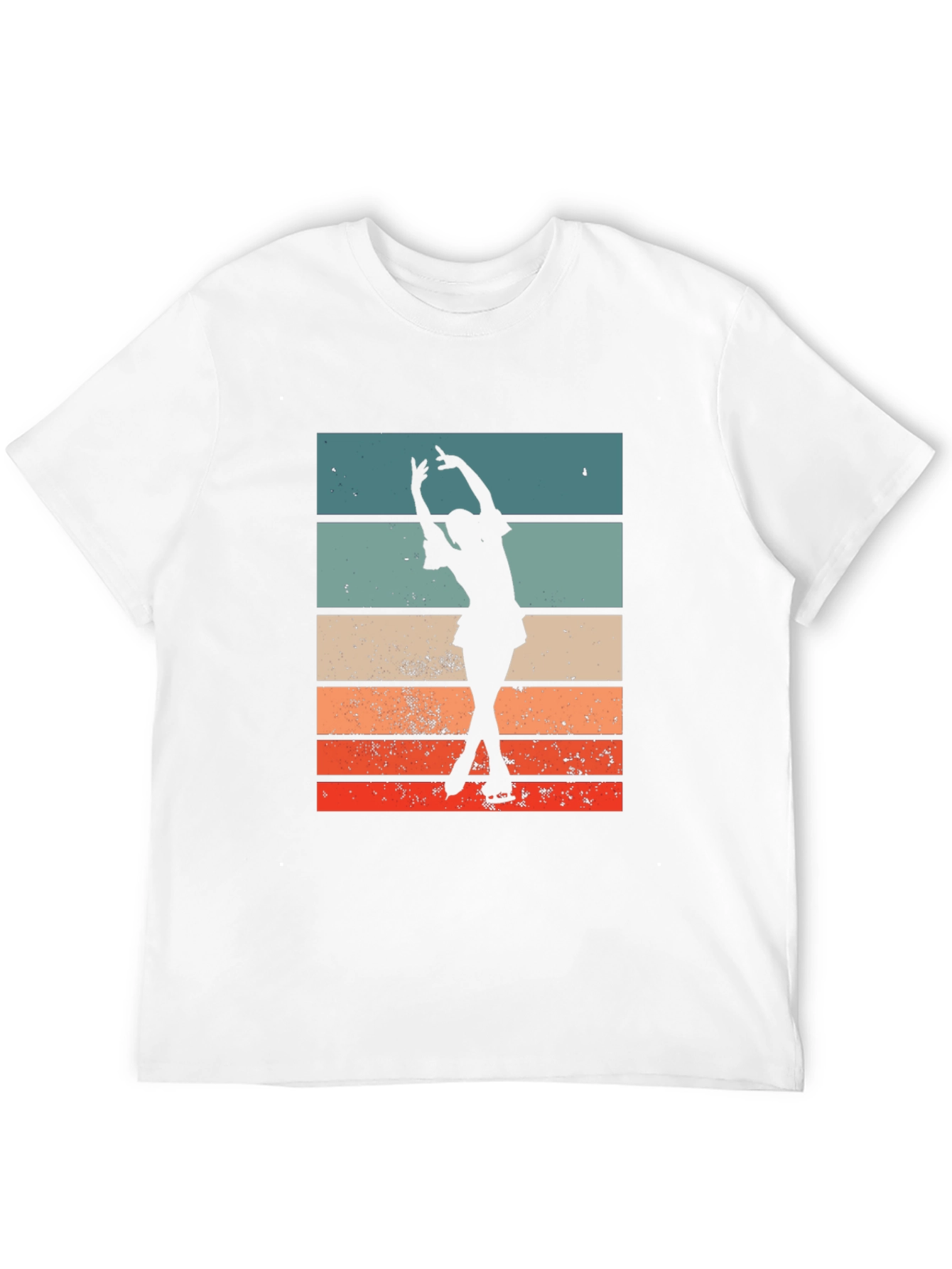 Retro Ice Skater Graphic T-Shirt