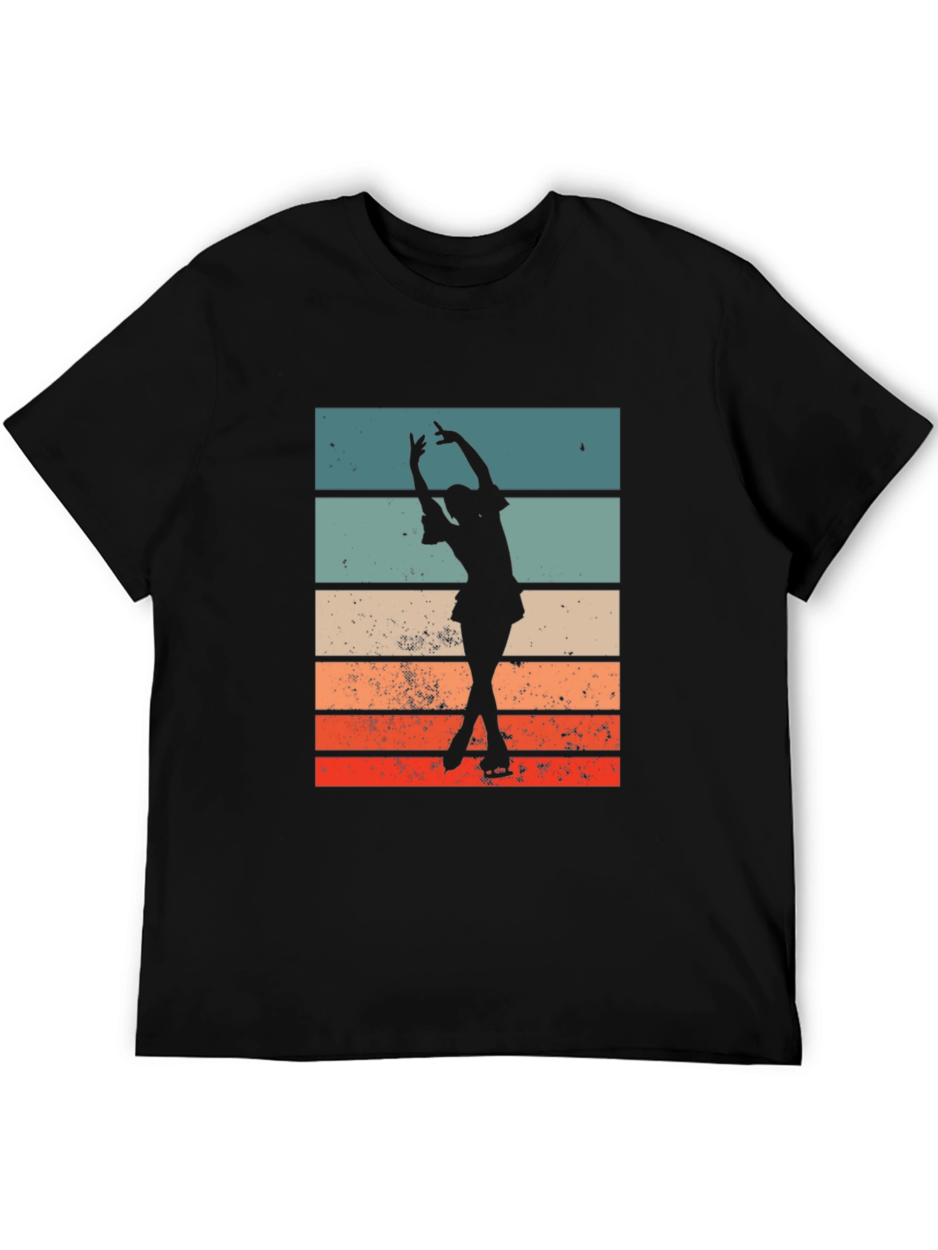 Retro Ice Skater Graphic T-Shirt