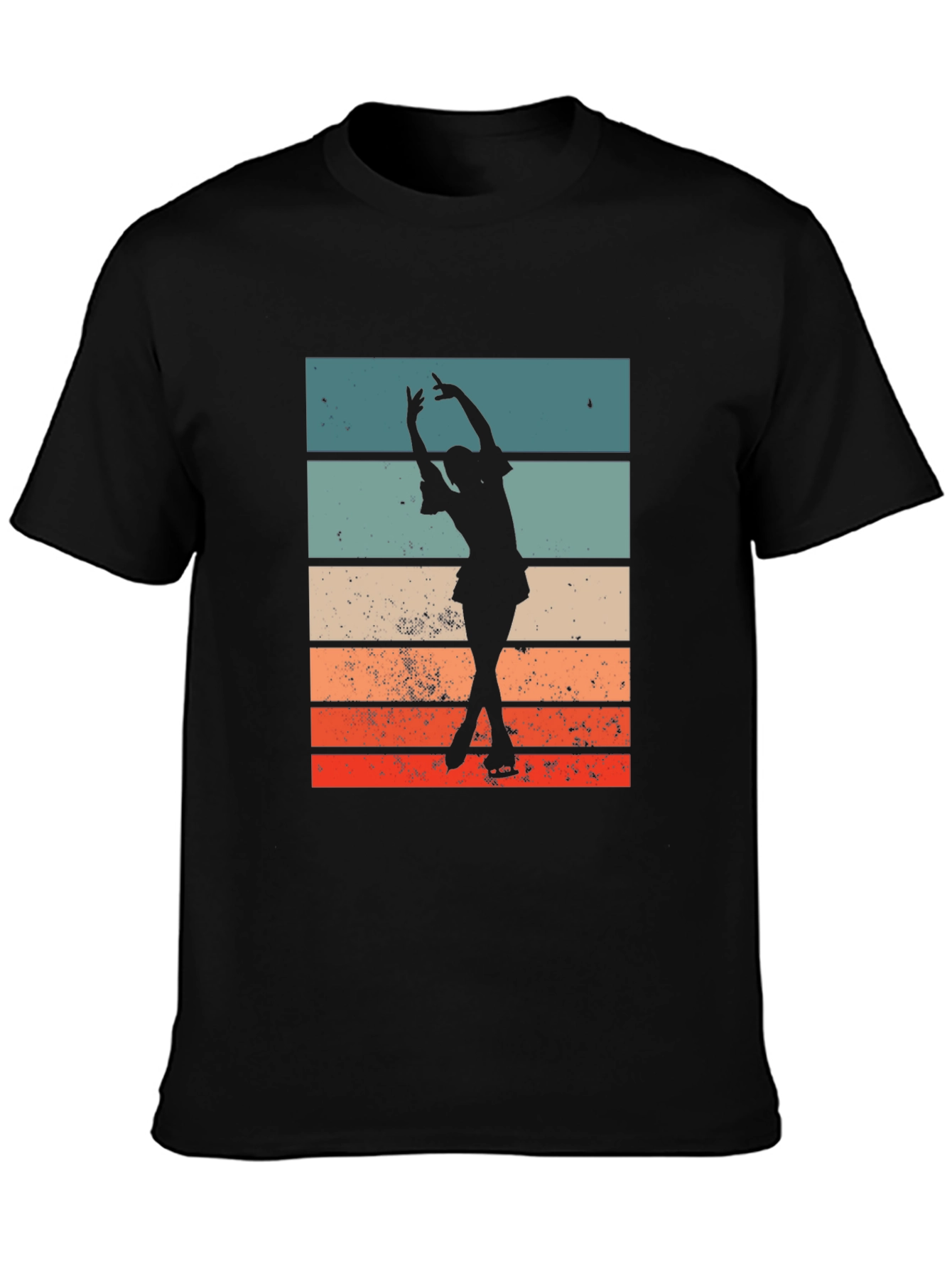 Retro Ice Skater Graphic T-Shirt