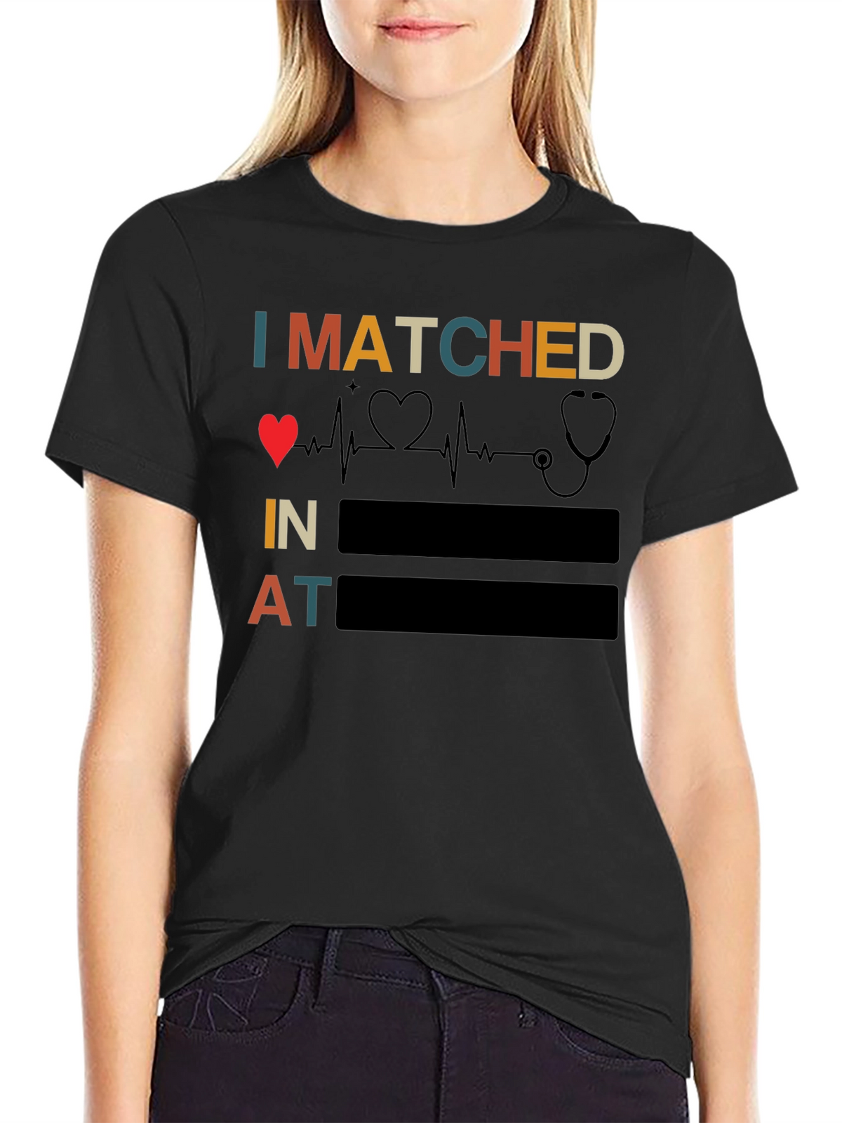 I Matched Heartbeat Stethoscope Doctor T-Shirt