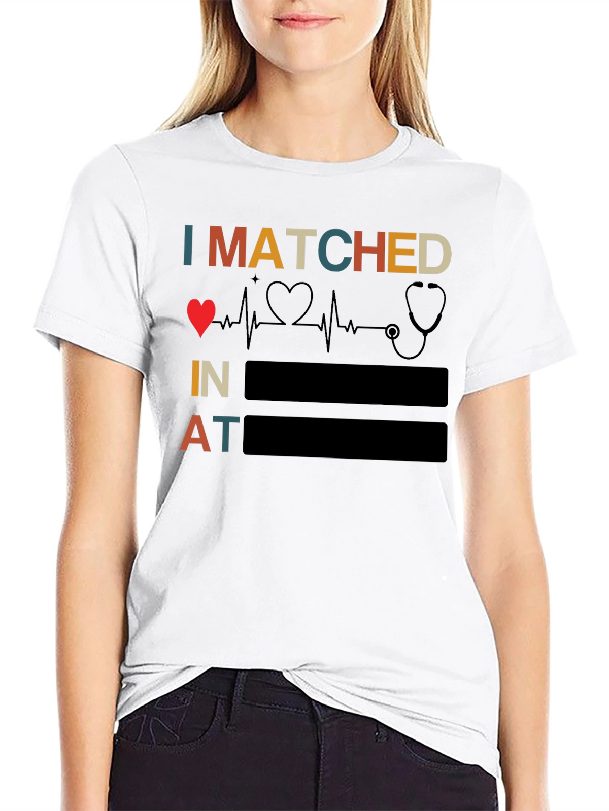 I Matched Heartbeat Stethoscope Doctor T-Shirt