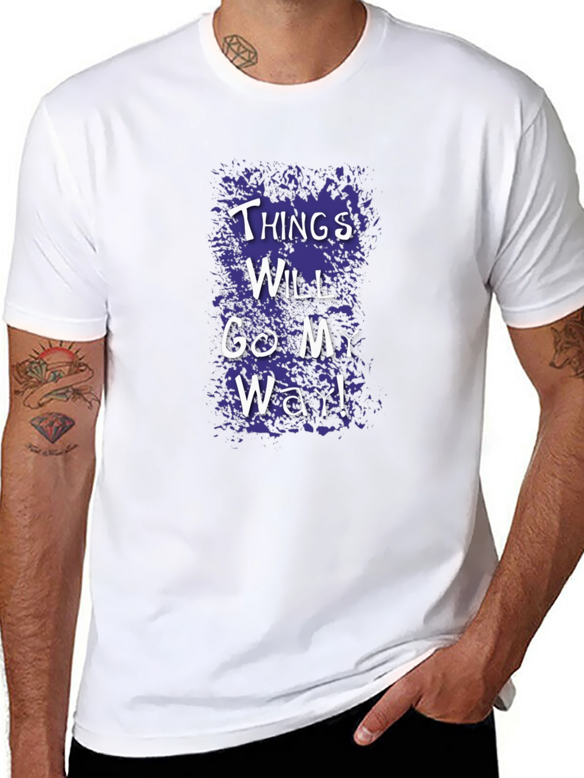 Things Will Go My Way Graphic Tee - Black