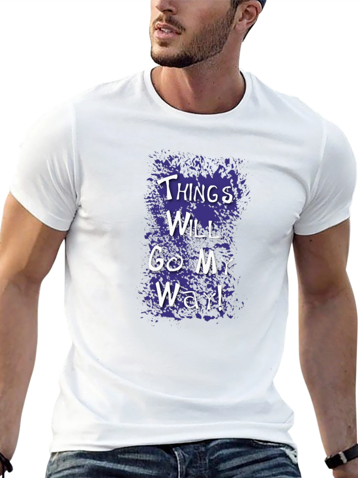 Things Will Go My Way Graphic Tee - Black