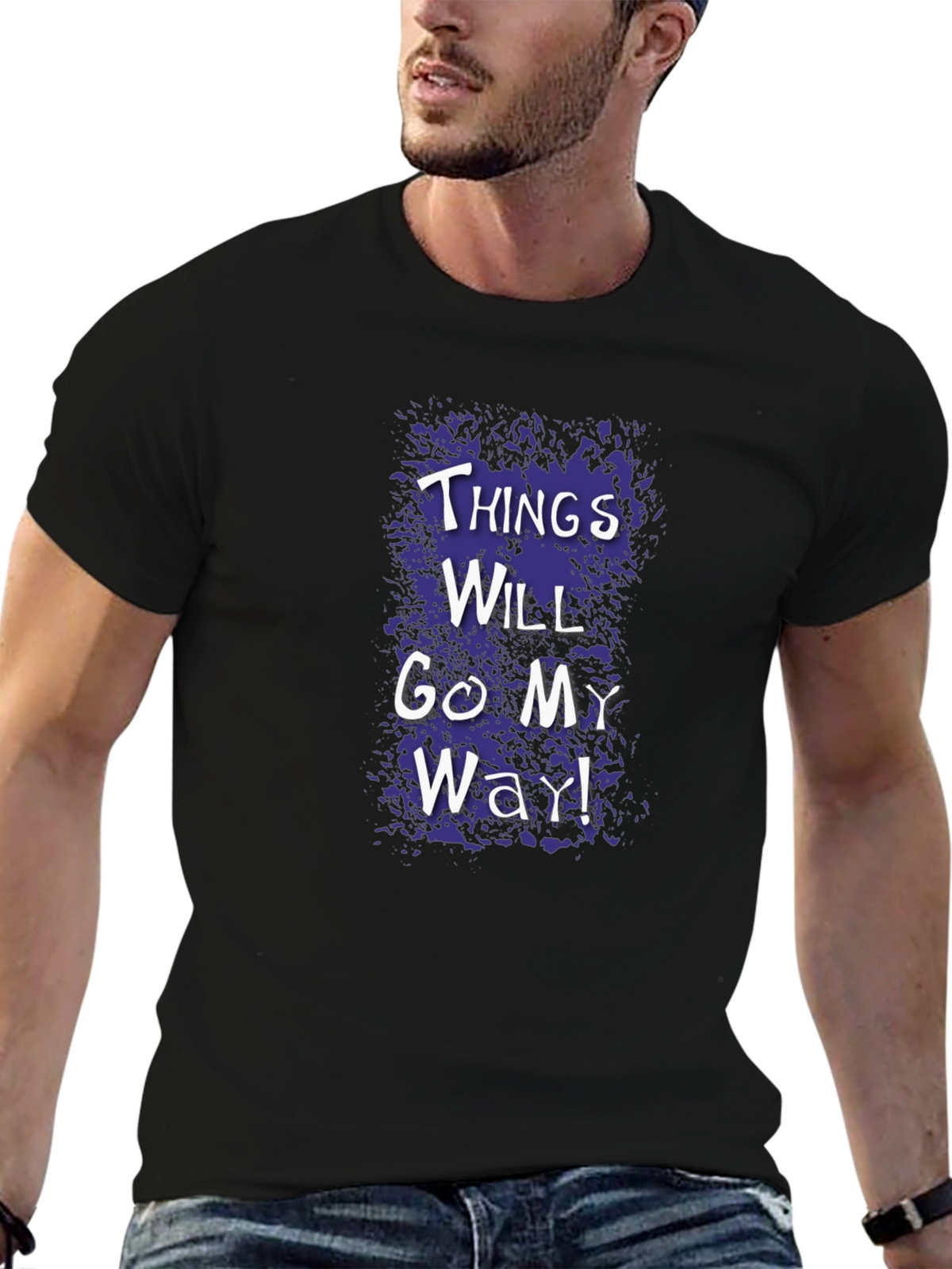 Things Will Go My Way Graphic Tee - Black