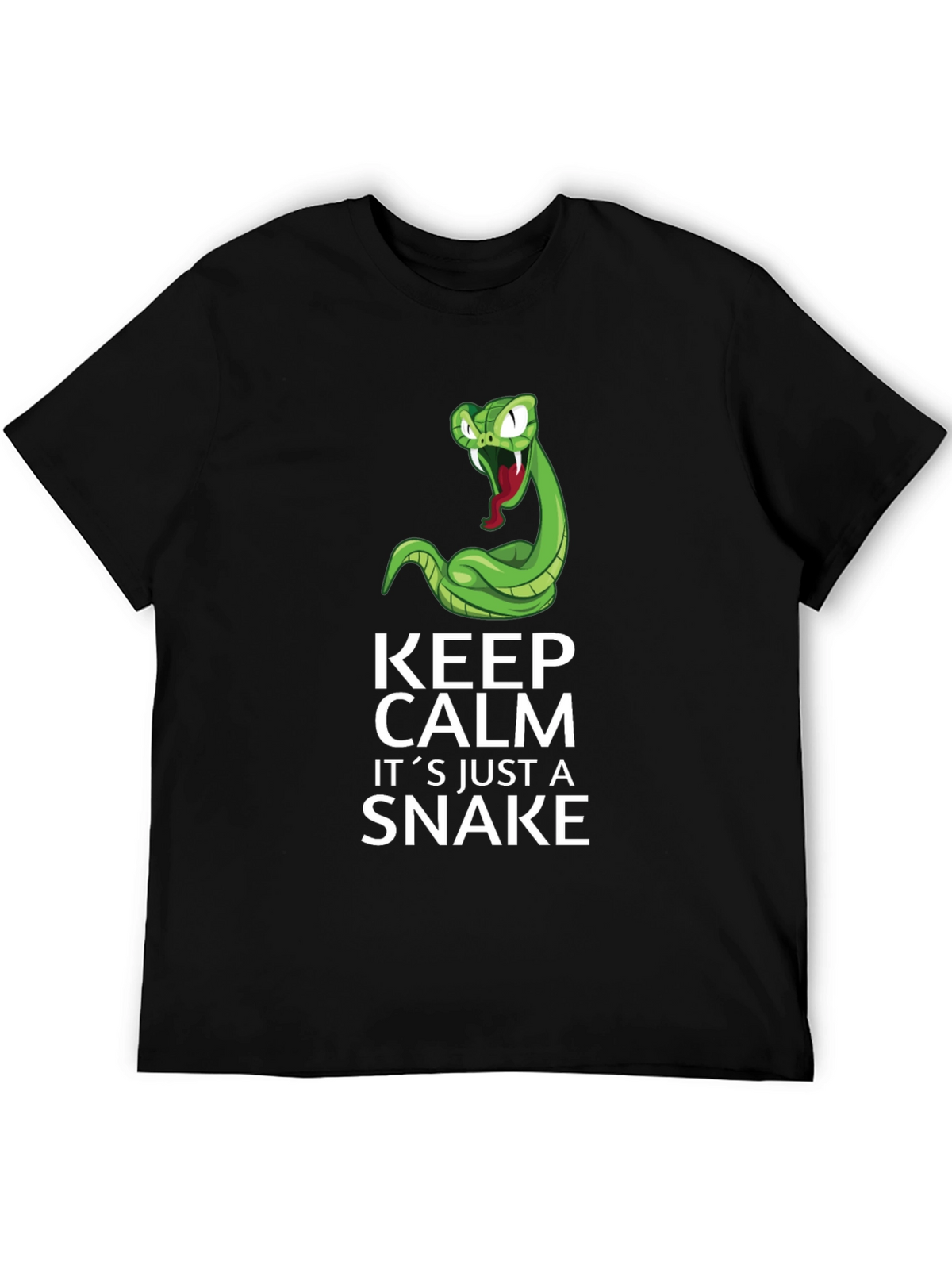 Keep Calm Its Just A Snake Graphic Tee