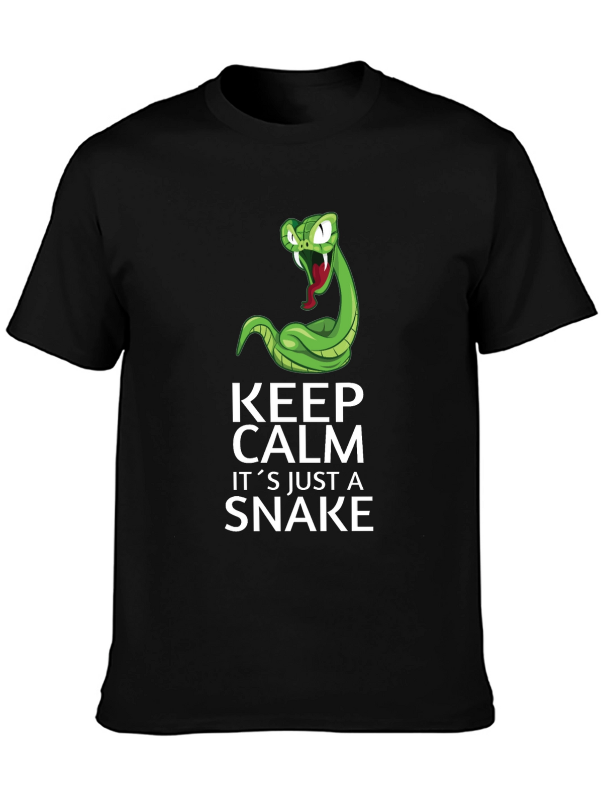Keep Calm Its Just A Snake Graphic Tee