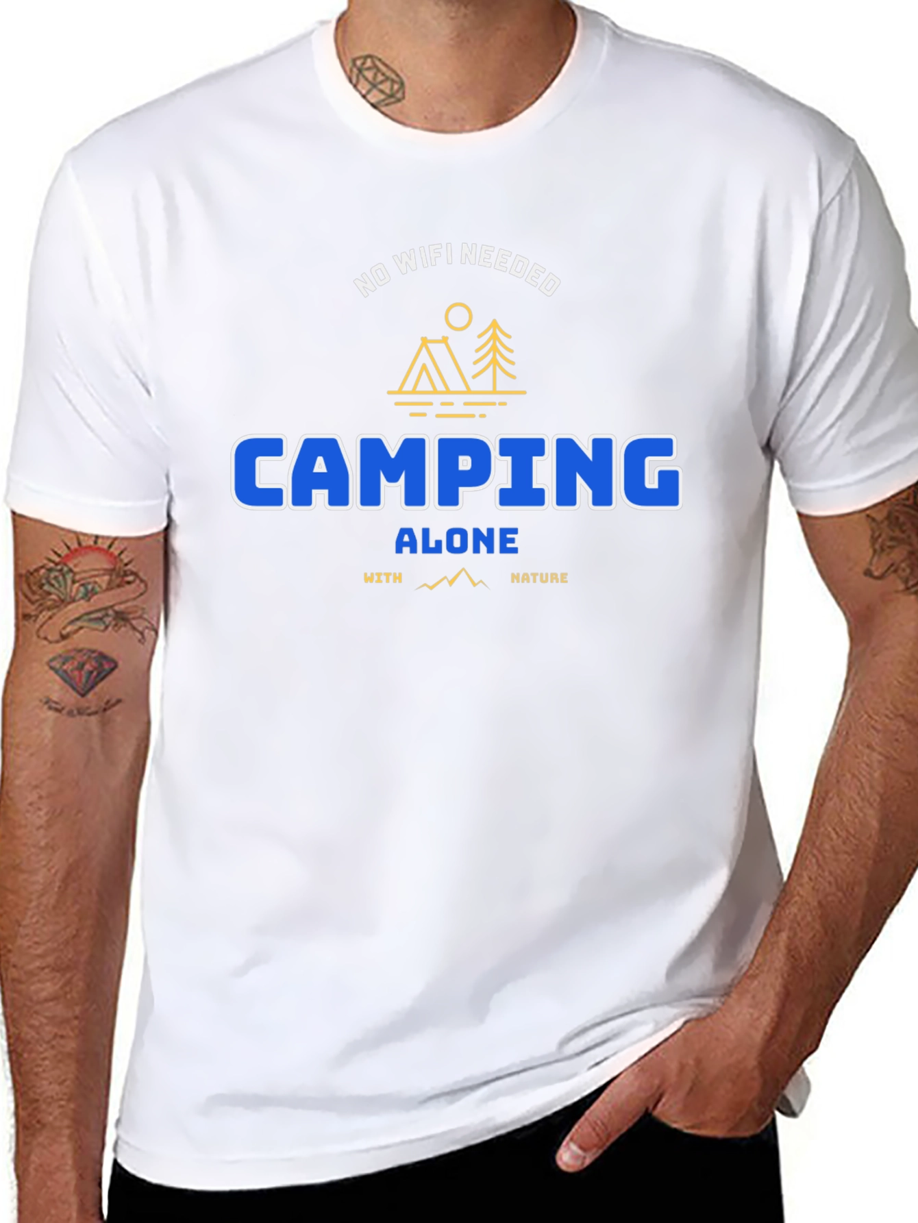 Camping Alone Tee: No WiFi Needed Nature Shirt