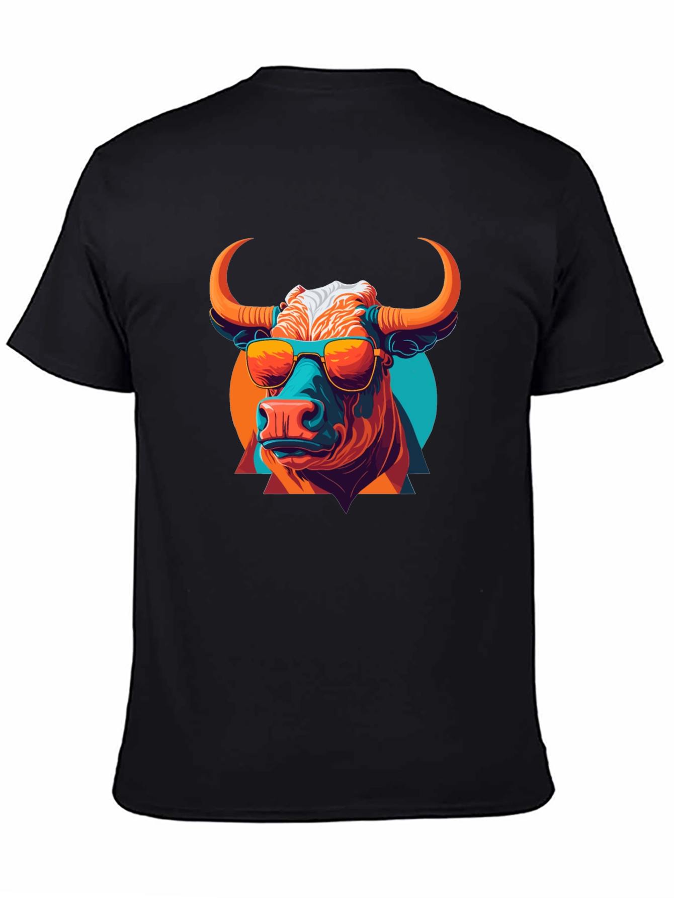 Cool Bull Graphic Tee - Stylish Black Cotton T-Shirt