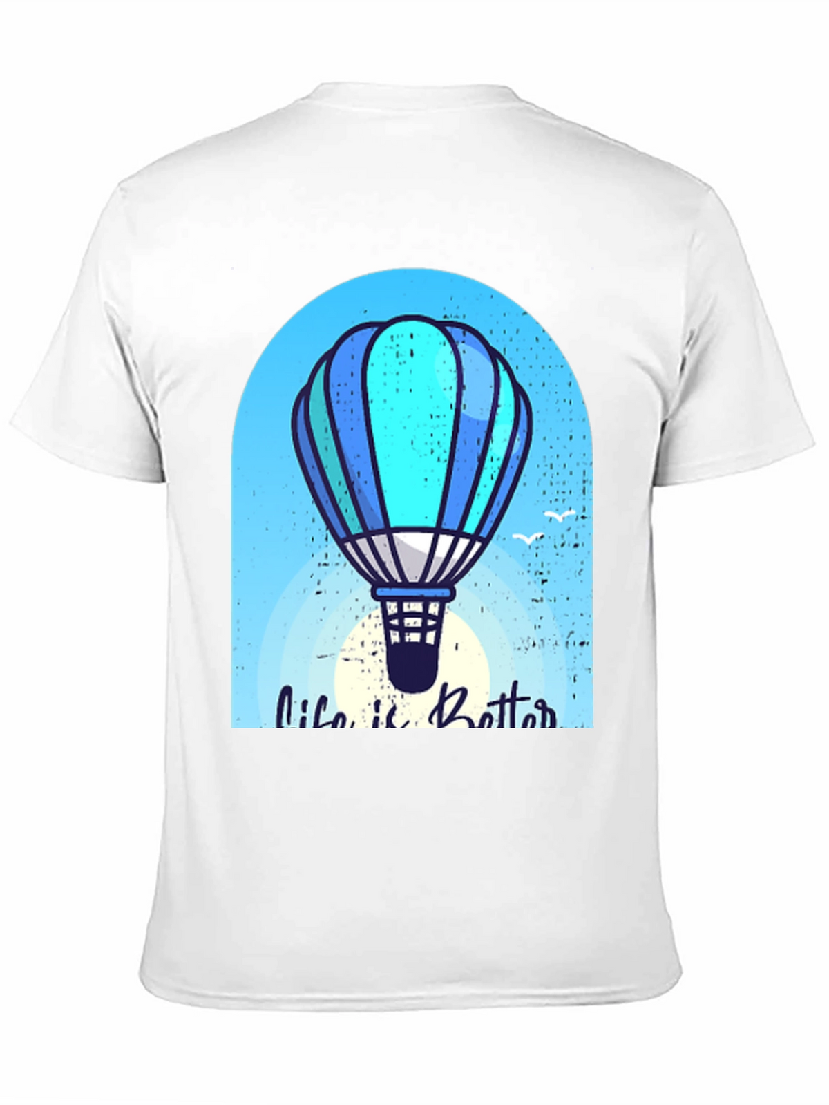 Life is Better Hot Air Balloon Graphic Tee