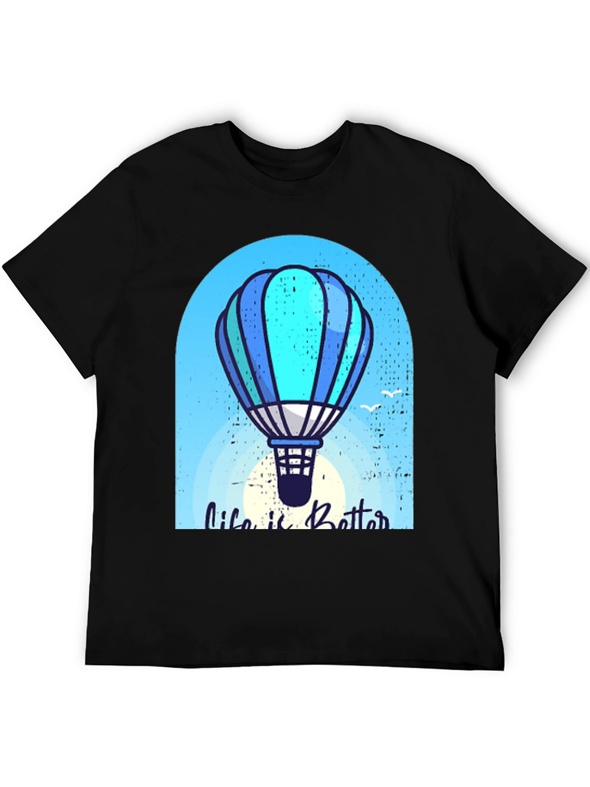 Life is Better Hot Air Balloon Graphic Tee