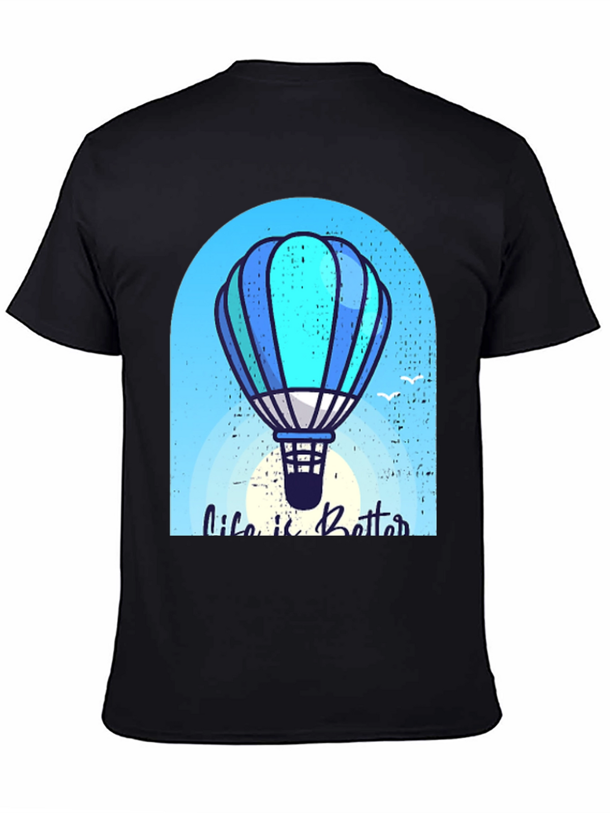 Life is Better Hot Air Balloon Graphic Tee