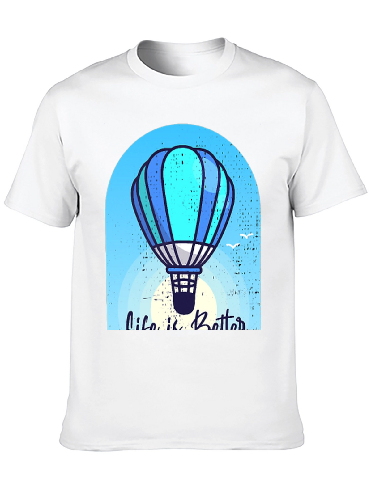 Life is Better Hot Air Balloon Graphic Tee