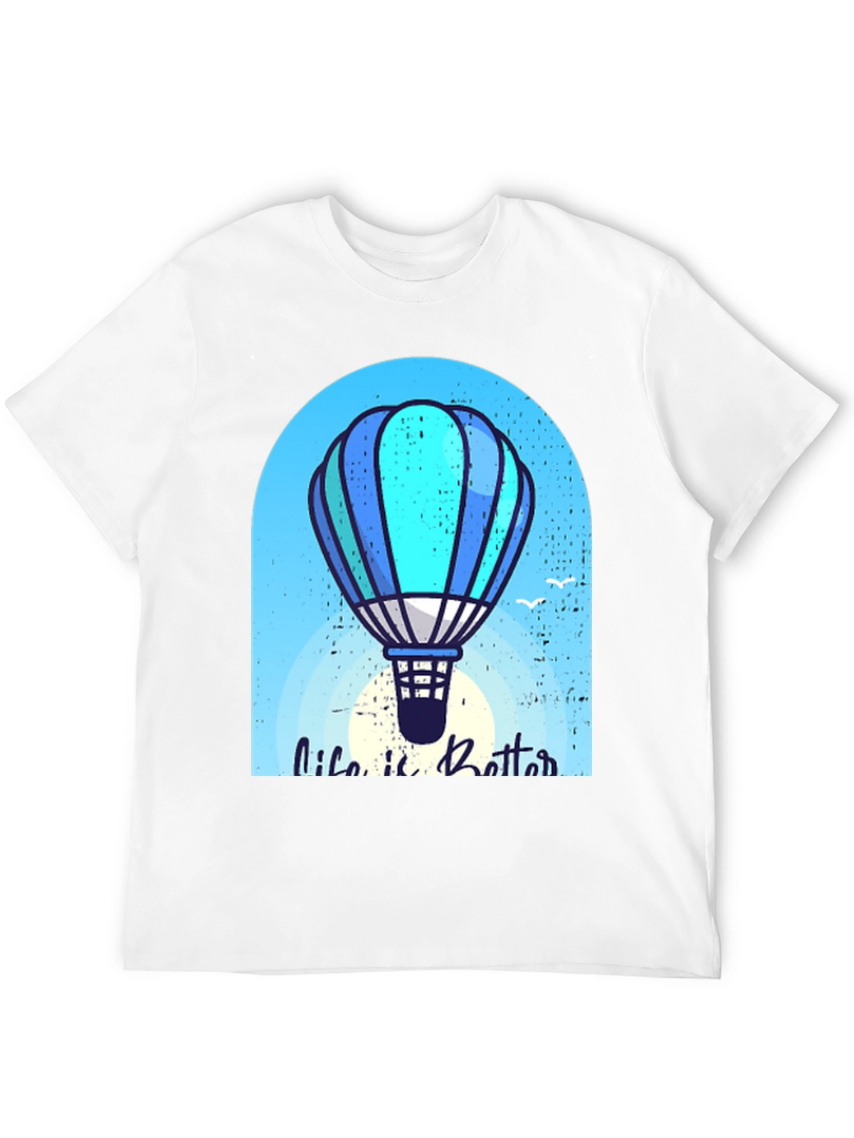 Life is Better Hot Air Balloon Graphic Tee