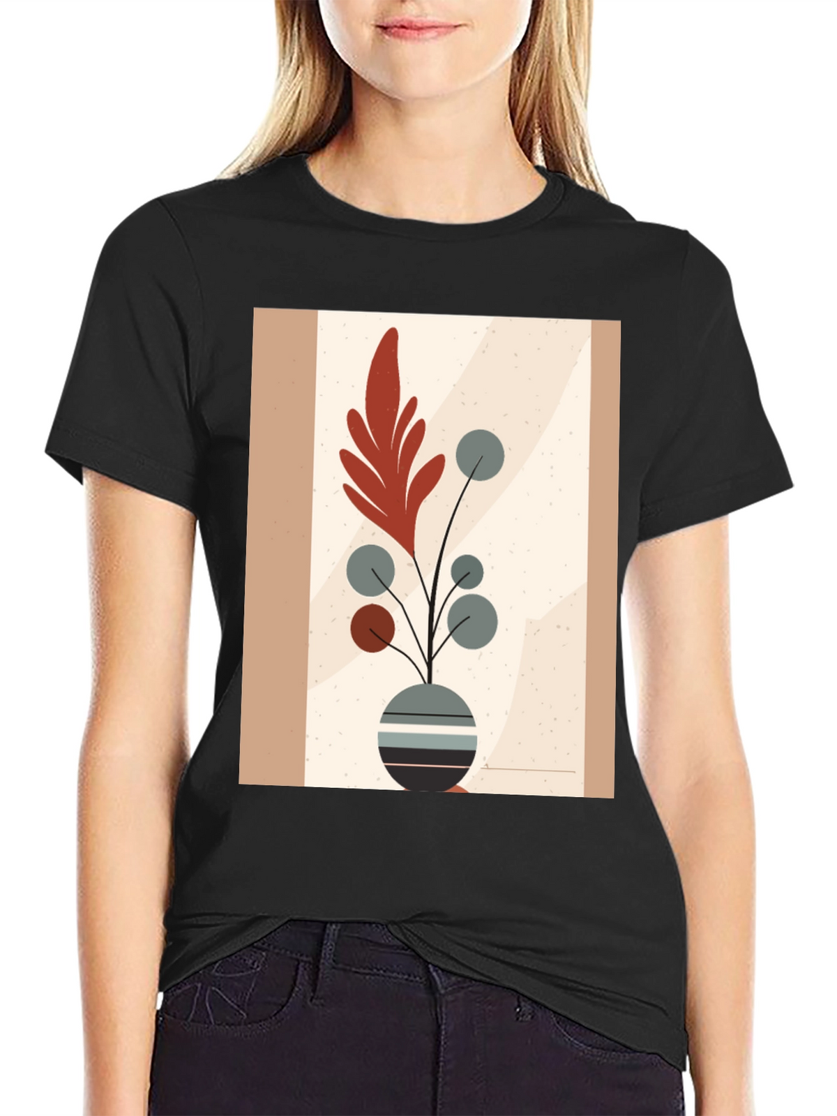 Boho Chic Plant Graphic Tee