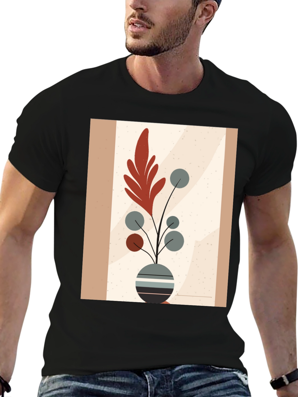 Boho Chic Plant Graphic Tee