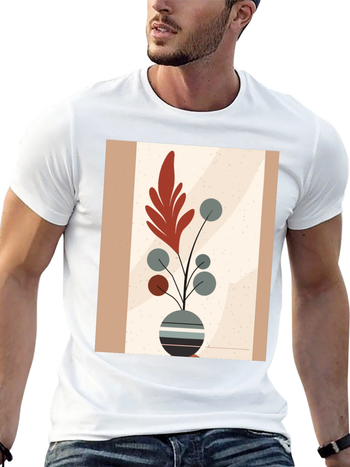 Boho Chic Plant Graphic Tee