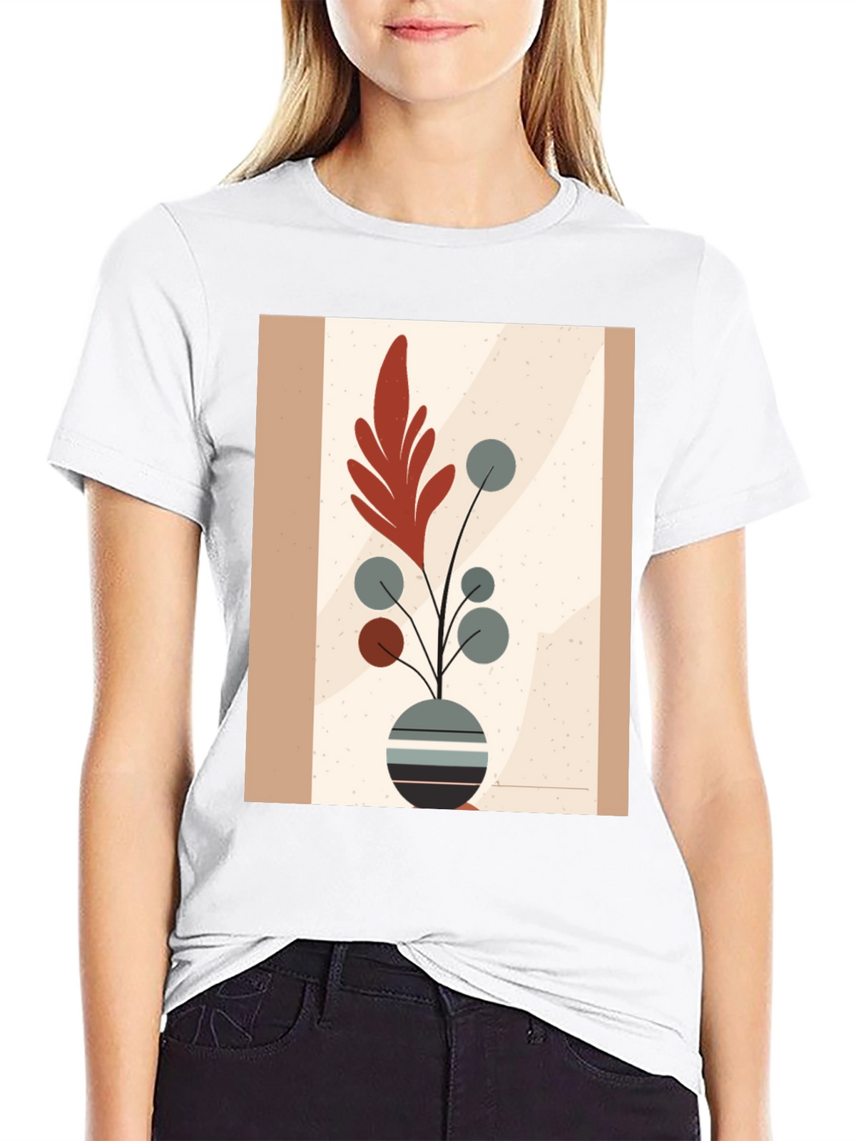 Boho Chic Plant Graphic Tee