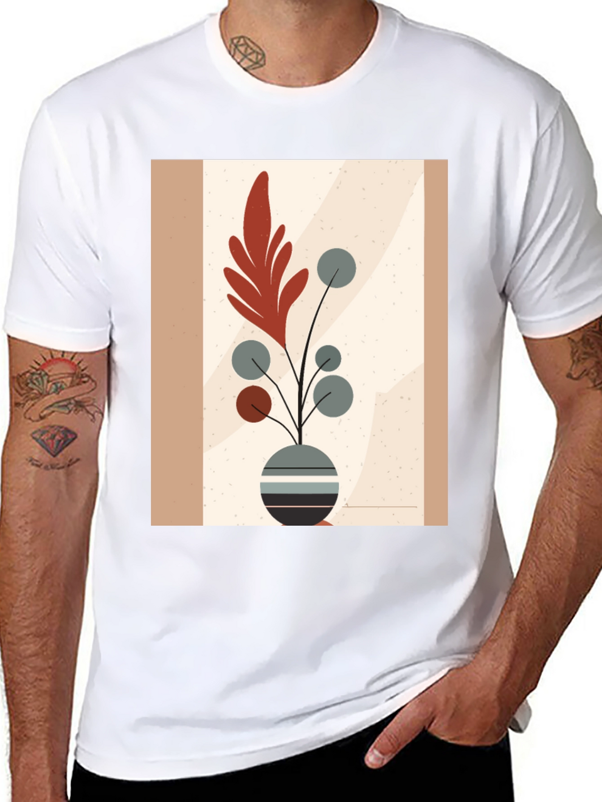 Boho Chic Plant Graphic Tee