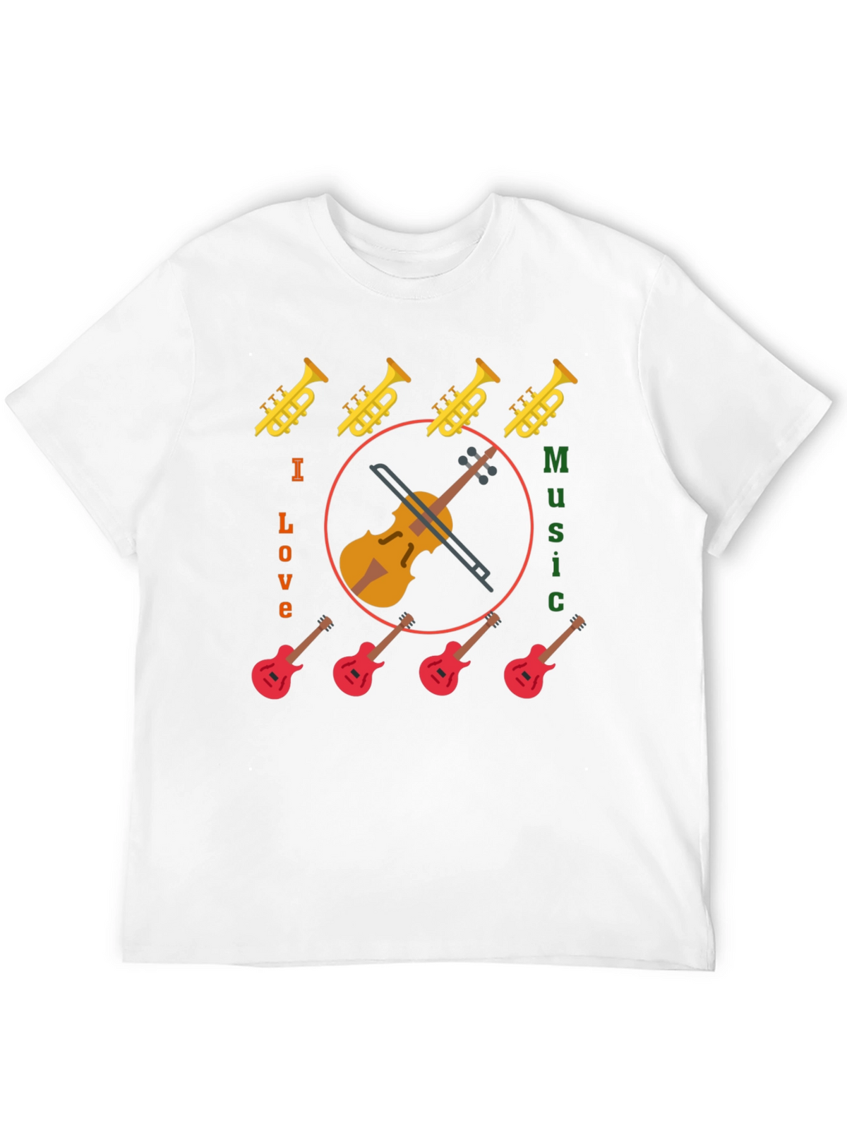 I Love Music Graphic Tee