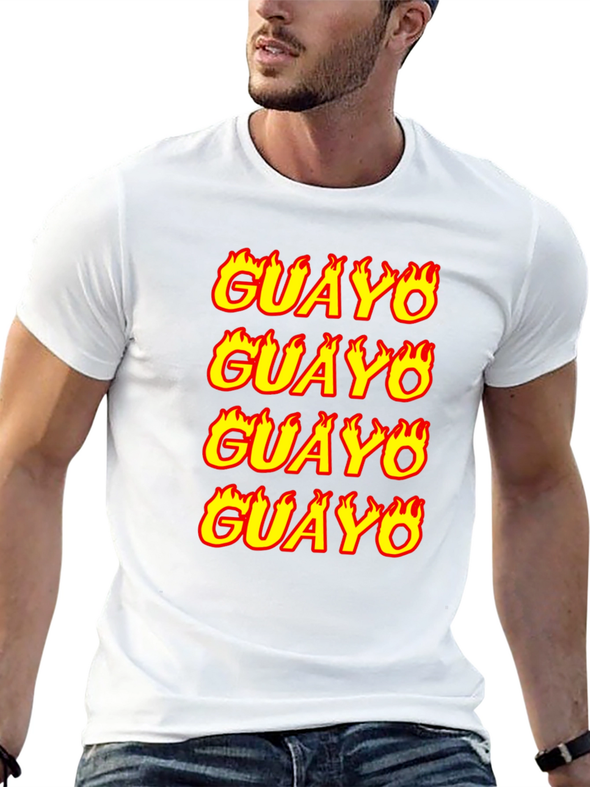 GUAYO Flame Graphic T-Shirt - Bold Streetwear