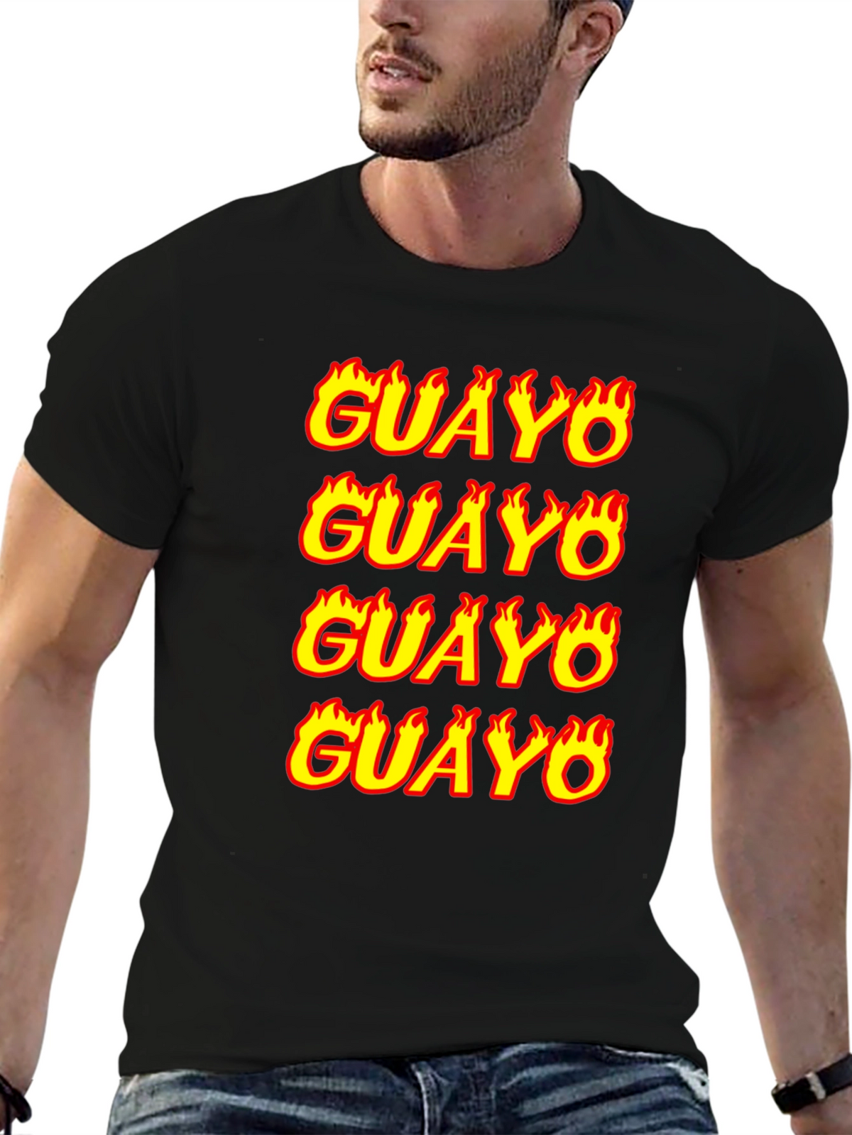 GUAYO Flame Graphic T-Shirt - Bold Streetwear