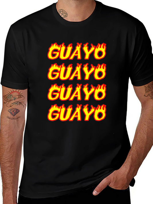 GUAYO Flame Graphic T-Shirt - Bold Streetwear