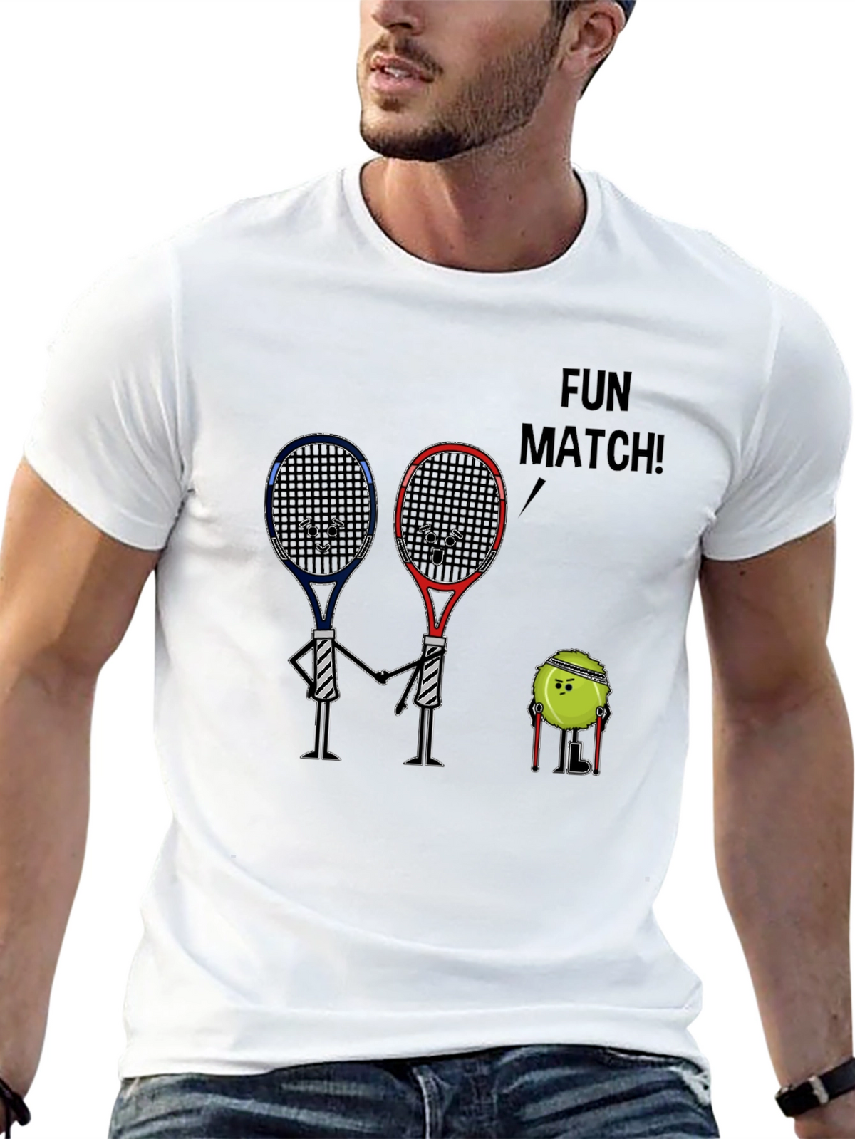 Fun Match Graphic T-Shirt
