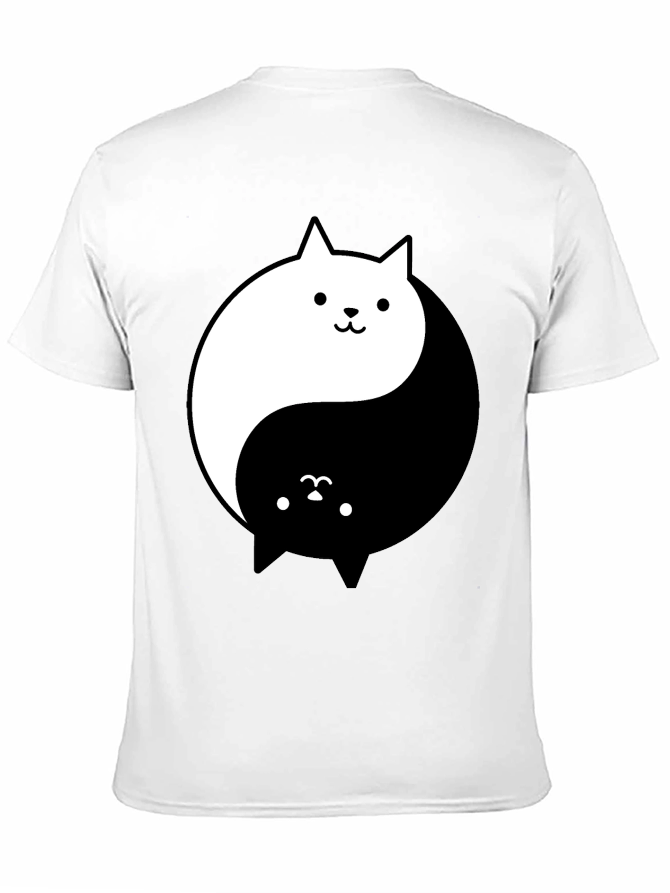 Yin Yang Cats T-Shirt - Balance and Style
