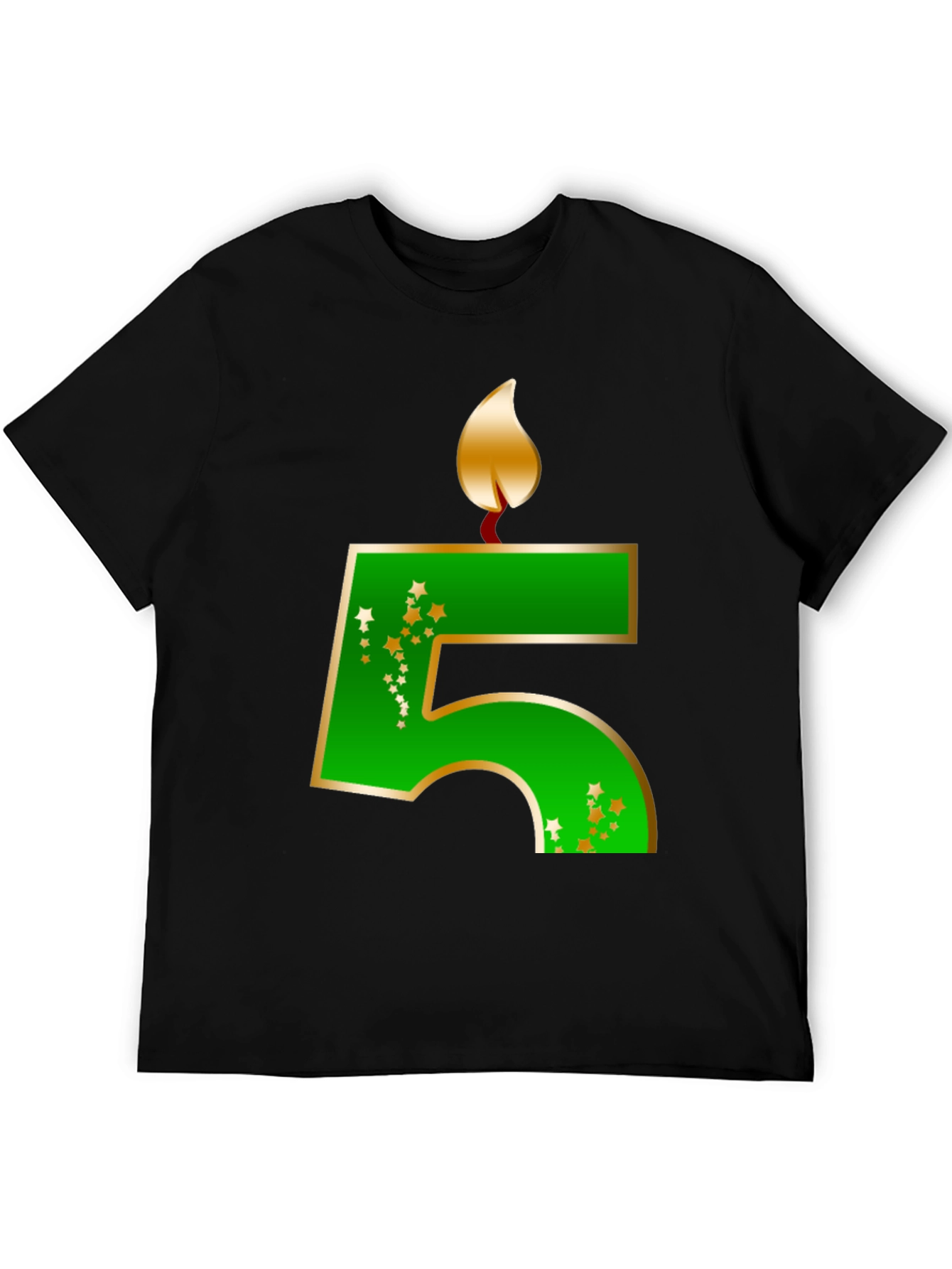 Birthday Number 5 Candle T-Shirt