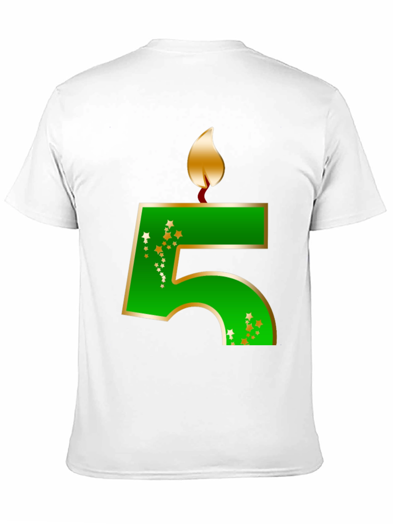 Birthday Number 5 Candle T-Shirt