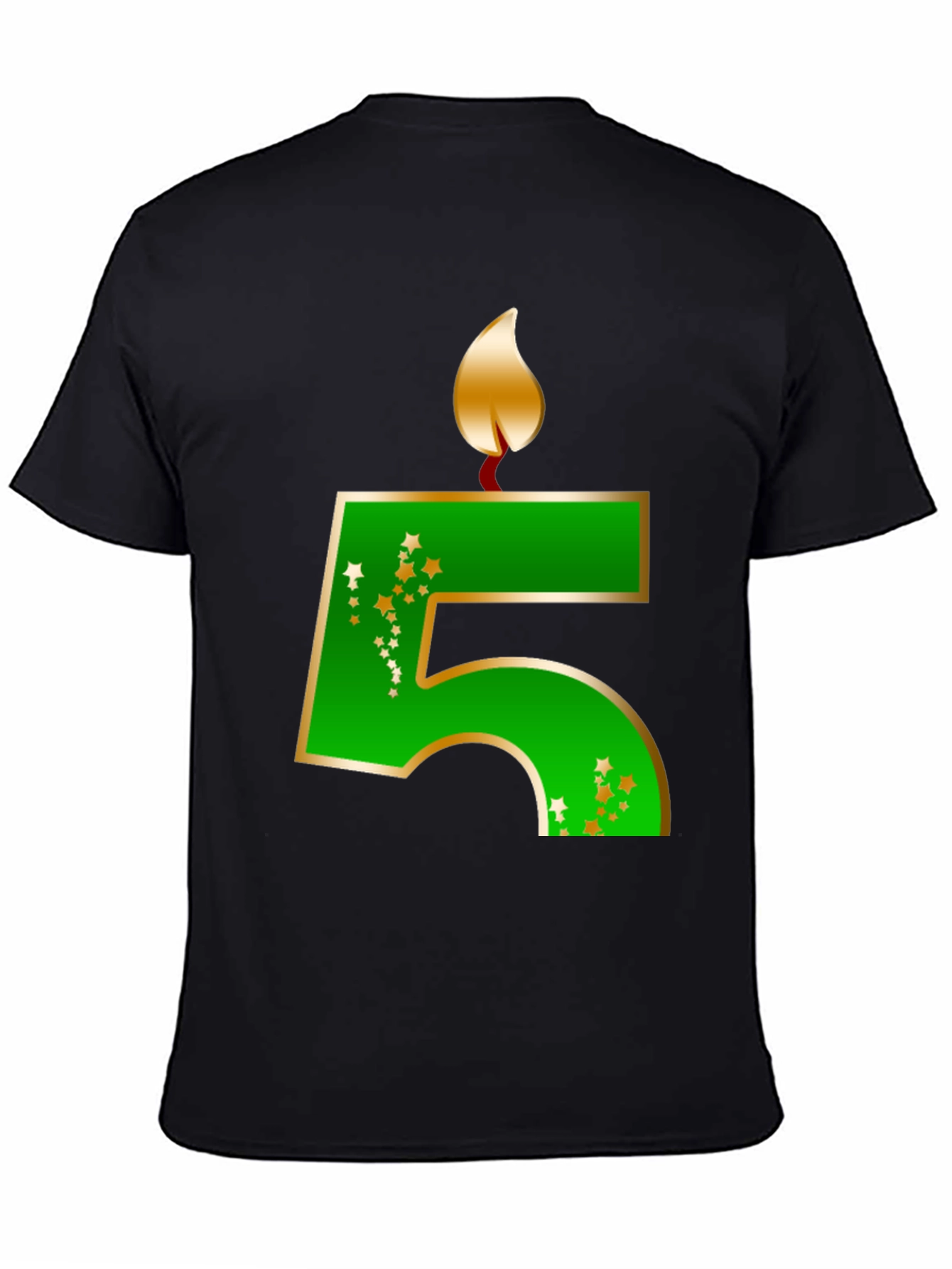 Birthday Number 5 Candle T-Shirt
