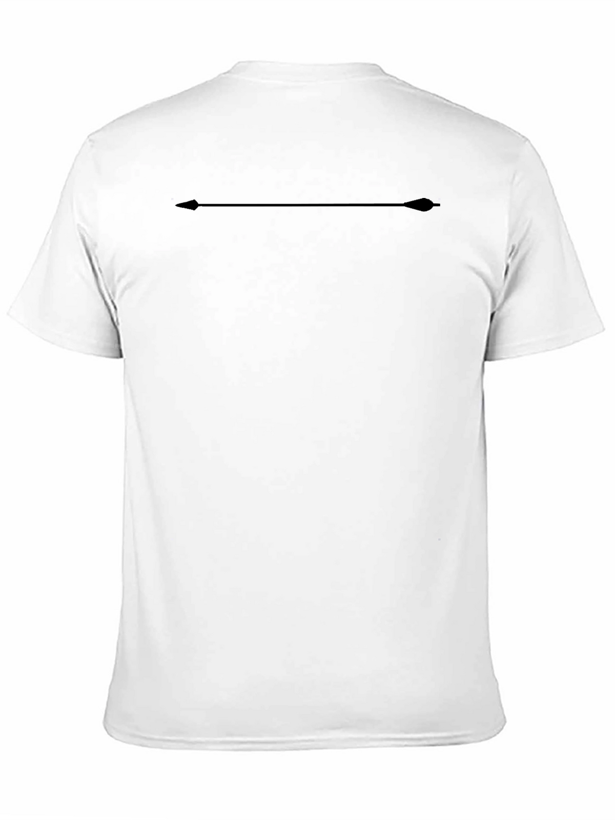 Mens Black T-Shirt with Arrow Design