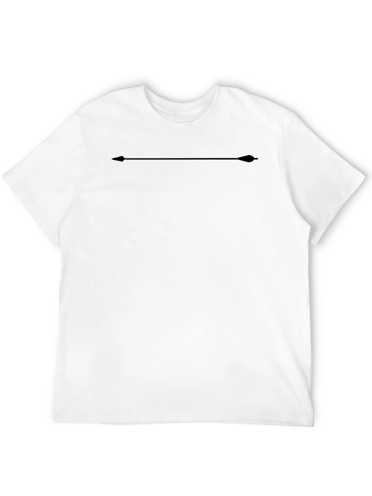 Mens Black T-Shirt with Arrow Design