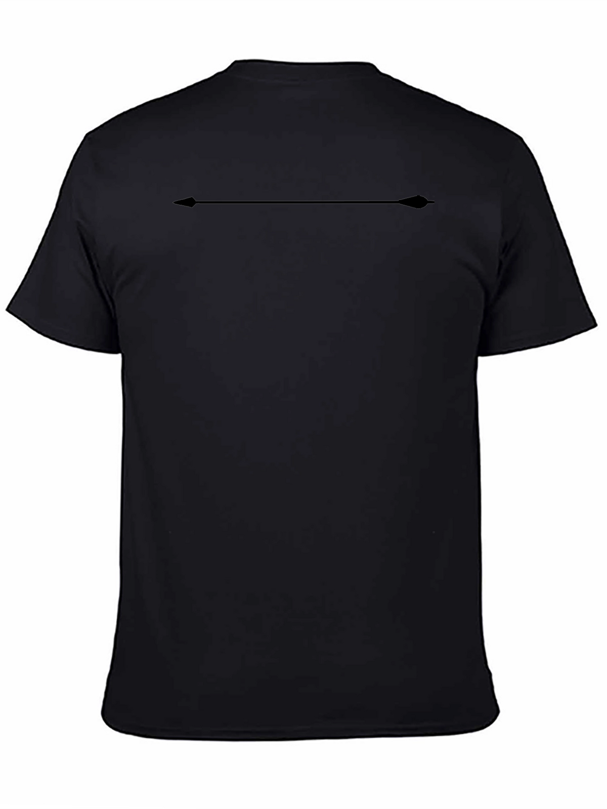 Mens Black T-Shirt with Arrow Design