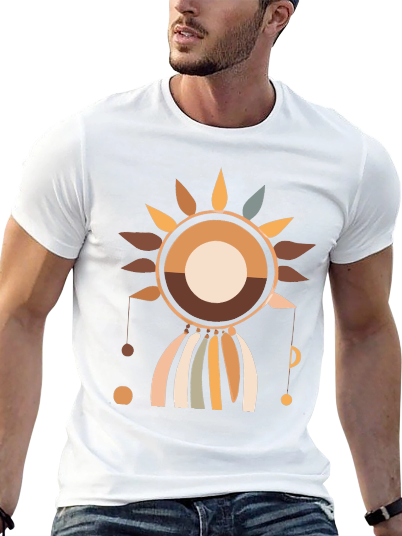 Geometric Sun Graphic Tee