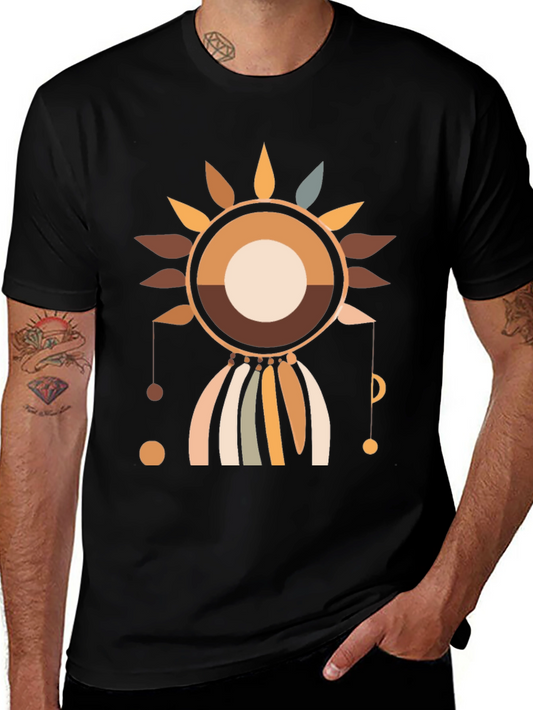Geometric Sun Graphic Tee