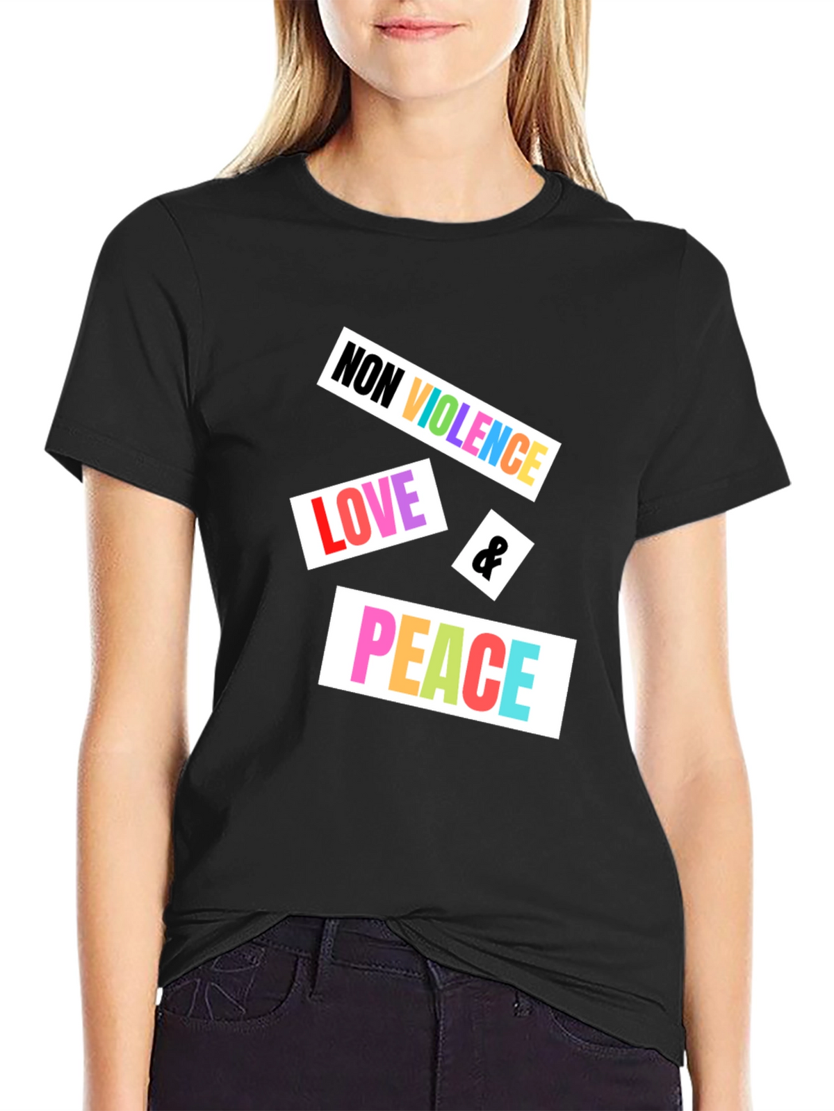 Non Violence Love & Peace Graphic Tee