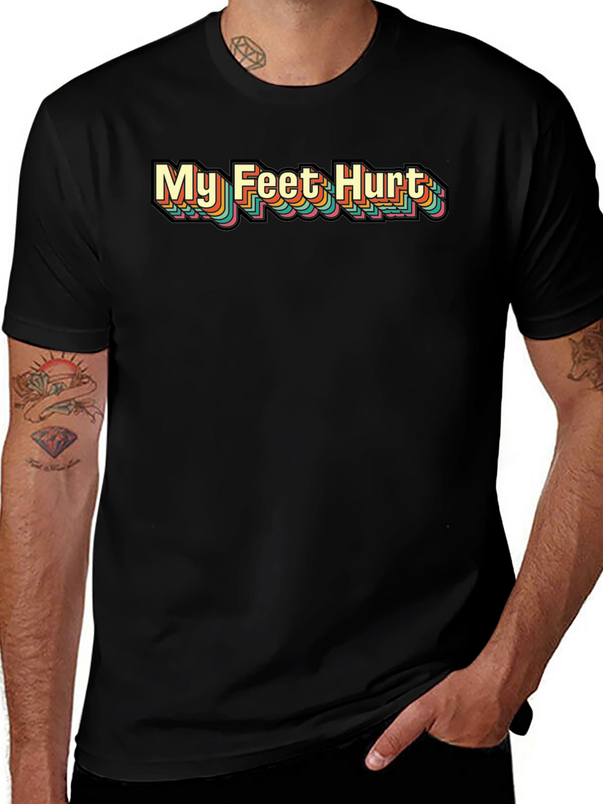 My Feet Hurt Retro T-Shirt
