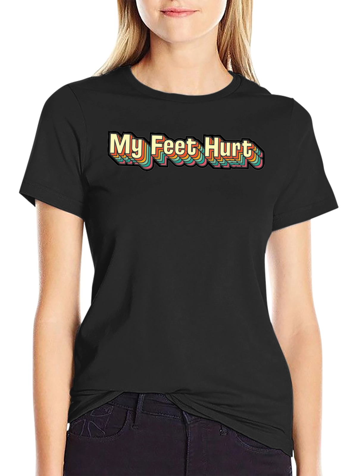 My Feet Hurt Retro T-Shirt