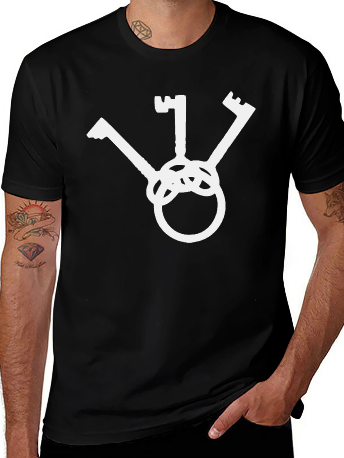 Three Keys Black T-Shirt