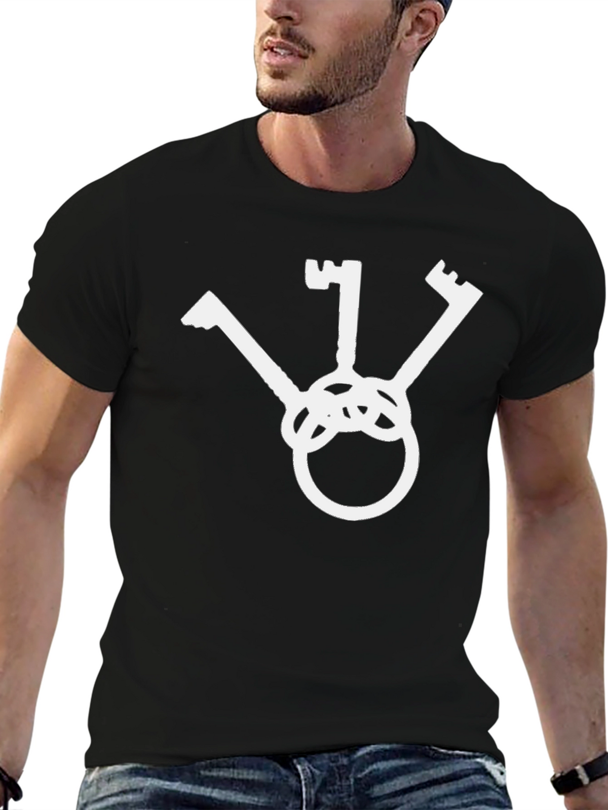 Three Keys Black T-Shirt