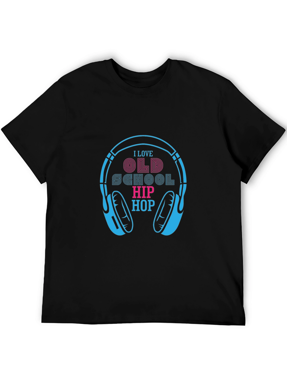 Old School Hip Hop Headphones T-Shirt